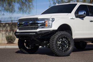 Ford F-150 Bumper - Front - Addictive Desert Designs - Stealth Fighter - Hammer Black with Satin Black panels - 2018